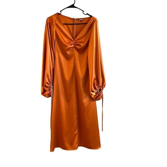 STAUB Sofia Maxi Dress Orange size 4 - Picture 2 of 12